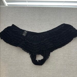 Black Ruffled Panties